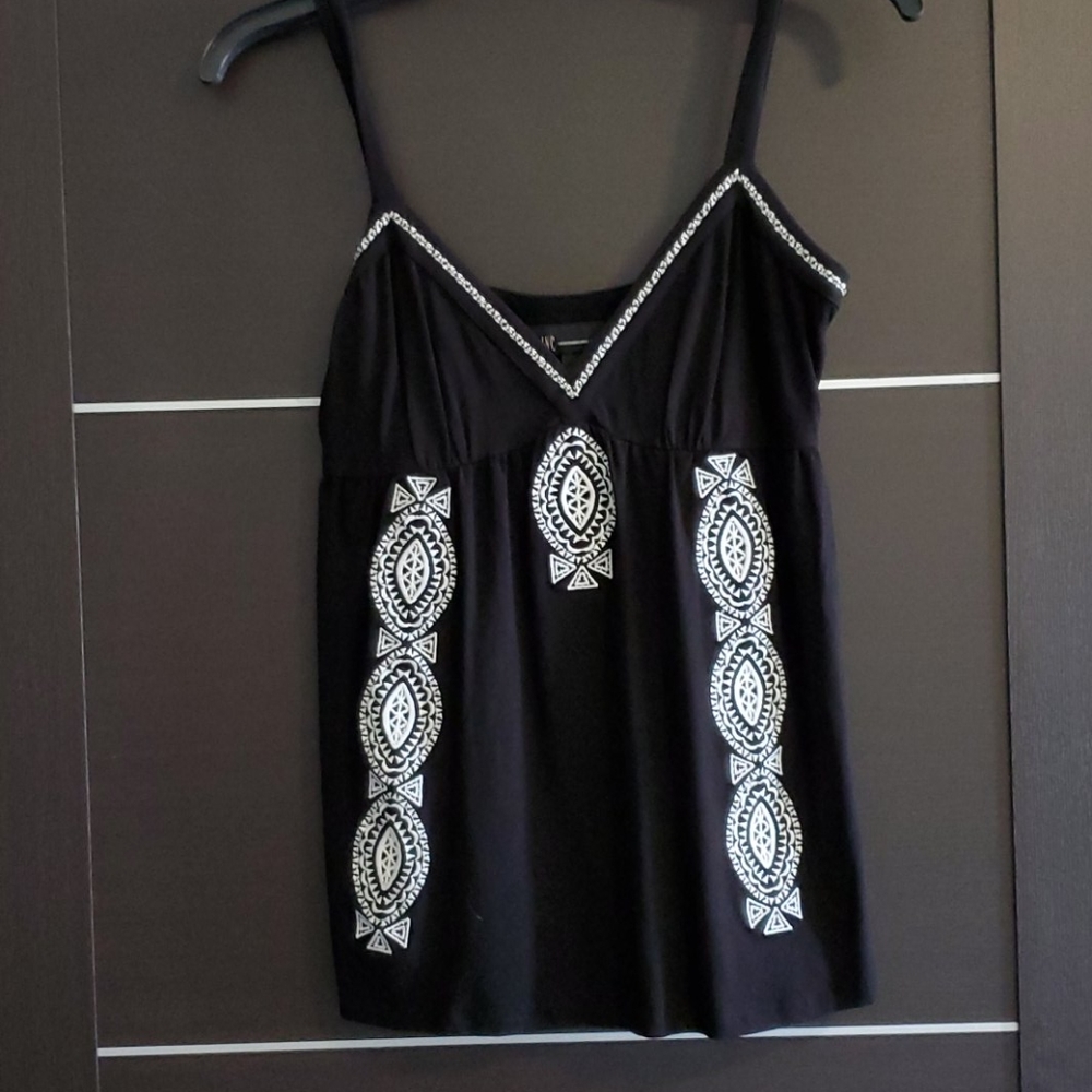 INC black and white top